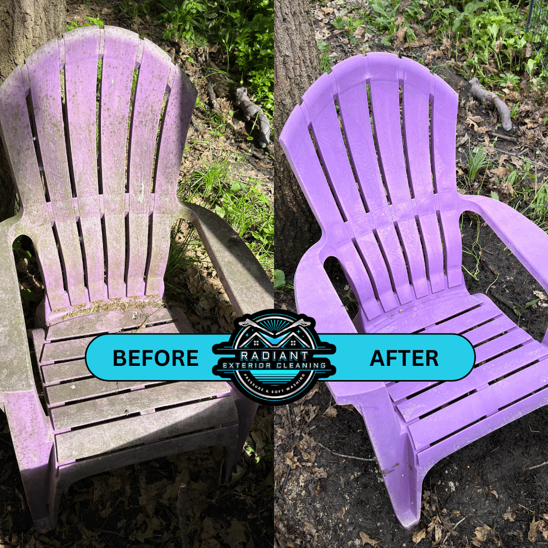 Patio furniture pressure washing